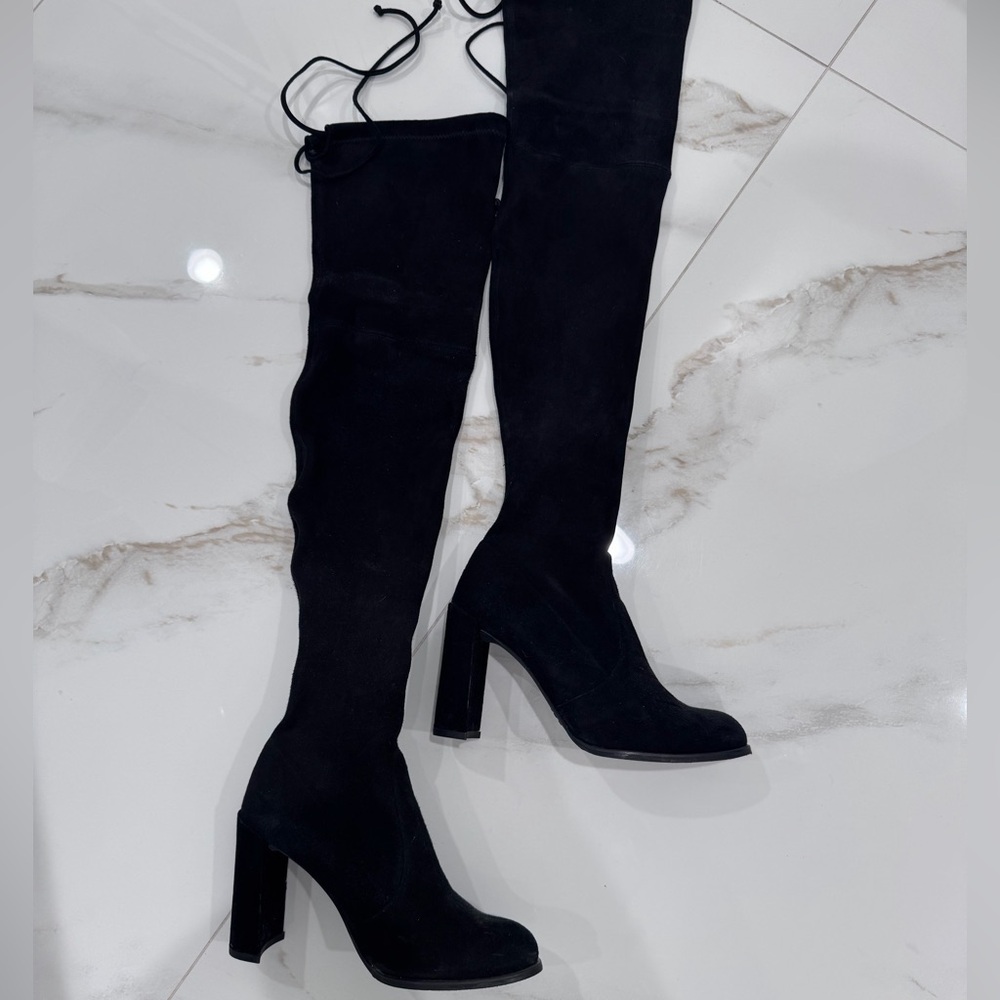 Stuart Weitzman Black Over-the-Knee Boots